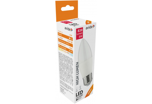 Bec LED lumânare 8W E27 NW Avide