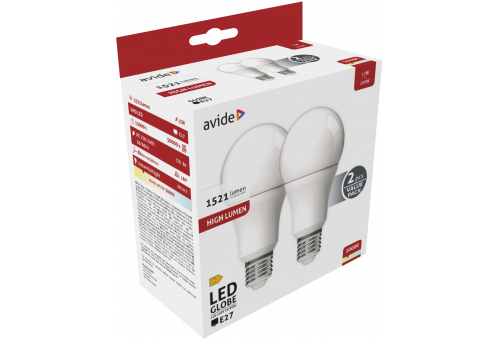 LED Globo Twin pack A60 13W E27 WW