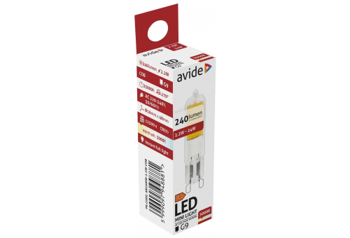 Bec LED capsulă 2.2W G9 COB WW Avide