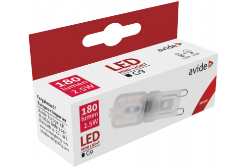 LED 2.5W G9 WW ležiaca