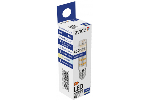 Bec LED capsulă 4.2W JD E14 CW Avide