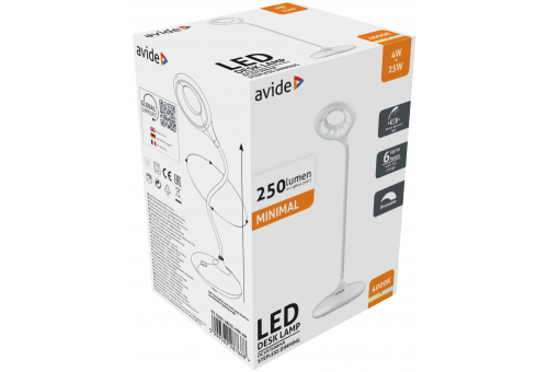 Lampă de birou LED 4W Alb Minimal Avide