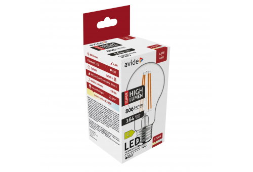 LED Filament Globo 4.9W E27 A60 WW 2700K Super High Lumen