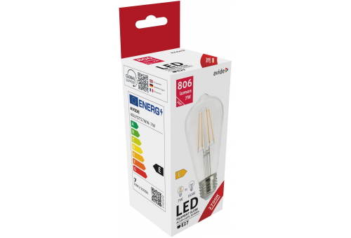 Bec LED Filament ST57 7W E27 WW Avide