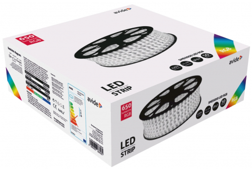 Bandă LED 220V 14.4W RGB IP67 50m Avide