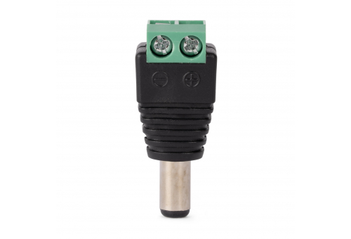 Avide LED Strip 12-24V DC male connector with terminal white (50 pcs bag)