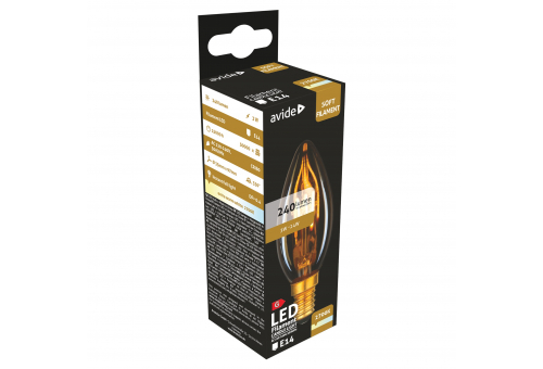 Avide LED Soft Filament Candle 3W E14 EW 2700K