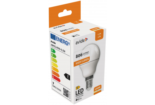 Bec LED Mini Globe G45 6.5W E14 NW Avide