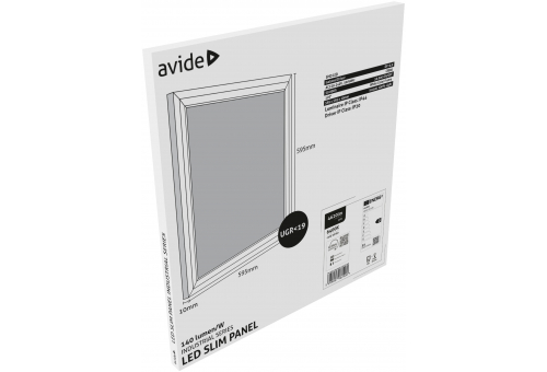 Avide LED Panel 600x600mm 33W CW 6400K 140lm/W UGR+IP44 Industrial Range