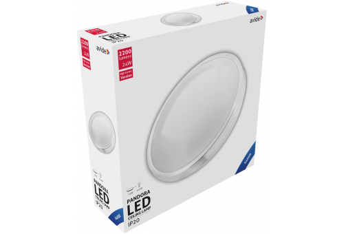 LED Luz de teto Pandora (Alu) 24W 380*110mm CW