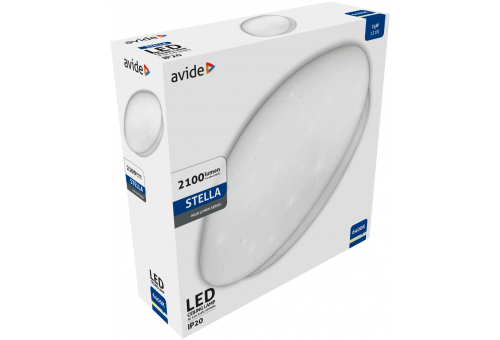 LED Mennyezeti Lámpa Stella (Csillagos) 24W 380*110mm CW 6400K