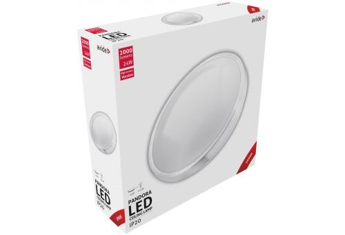 LED Luz de teto Pandora (Alu) 24W 380*110mm WW