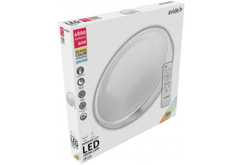 LED Luz de teto Pandora-CCT (Alu) 80W Com telecomando