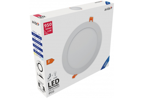 LED Encastrável Redondo Luz de teto Alu 12W CW