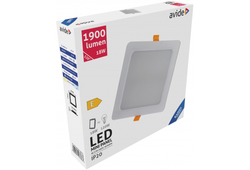 LED Einbaubare Rechteckige Deckenleuchte Plastik 18W CW