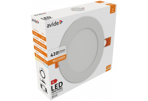 LED Encastrável Redondo Luz de teto Alu 6W NW