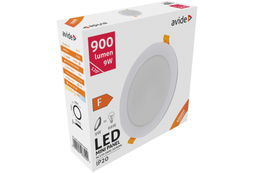 LED Beépíthető Kerek Mennyezeti Lámpa Műanyag 9W NW 4000K
