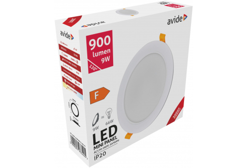 LED Encastrável Redondo Luz de teto Plástico 9W WW