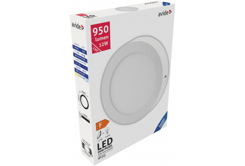 LED Luz de teto redonda que pode ser montada na parede Alu 12W CW