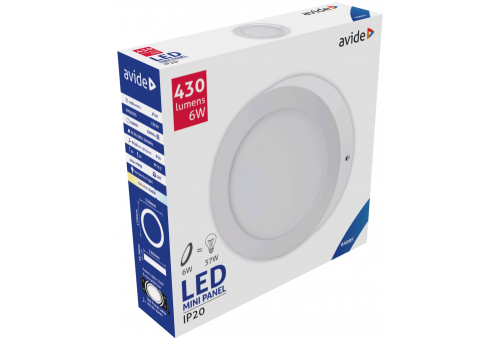 Plafonieră LED 6W CW Rotundă Aluminiu Avide