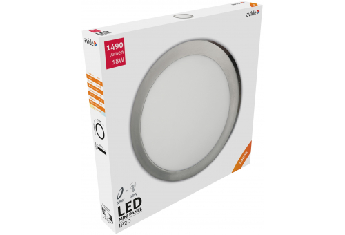 LED Deckenleuchte wandmontierbar Alu Satin Nickel 18W NW