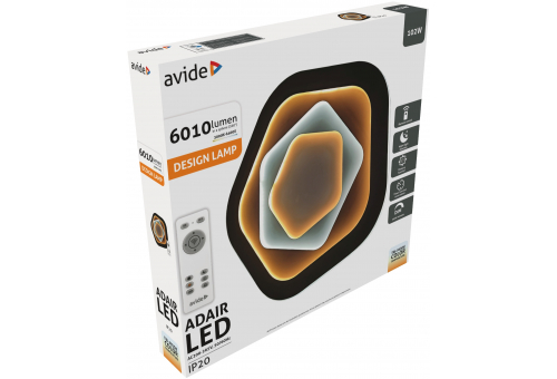 Luz de teto design Adair 102W(51+51) RF com telecomando