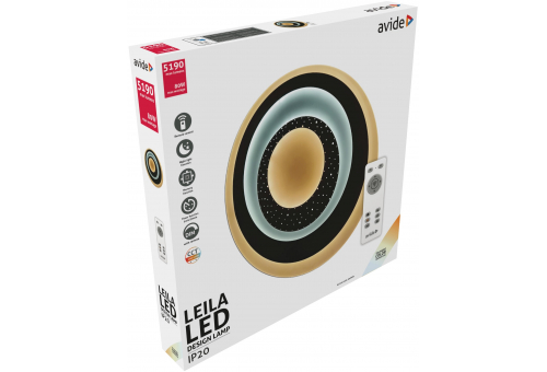 Design Mennyezeti Lámpa Leila 80W(40+40) RF Távirányítóval