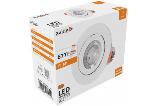 LED Spot encastrável 38° Redondo 7W NW