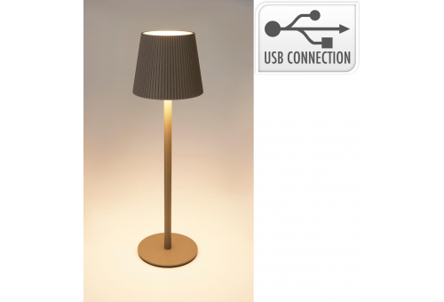 Table Lamp 105x105x362mm with USB, WW