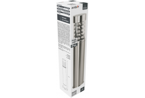 Aussen-Stehleuchte Delmar 1xE27 500mm IP44 Satin Nickel