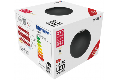 Candeeiro de parede exterior Cairo 2 De direção LED 6W WW IP54