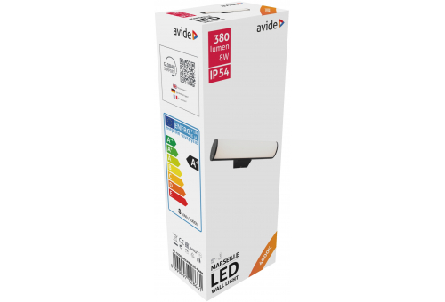 Candeeiro de parede exterior Marseille Horizontal LED 8W NW IP54