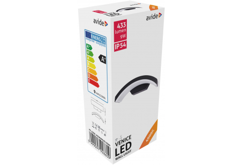 Candeeiro de parede exterior Venice LED 9W NW IP54