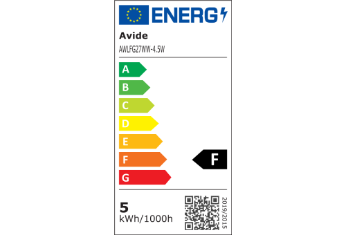 Avide LED White Filament Globe 4.5W E27 WW 2700K