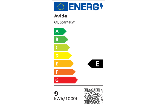Avide LED White Filament Globe 8.5W E27 WW 2700K