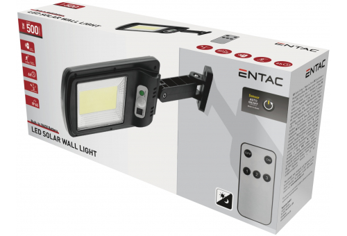 Solar Plastic Wall Lamp 5W with PIR and Remote