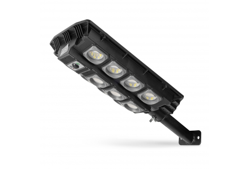 Entac LED Solar Street Lamp with Remote Controller, Motion Sensor and automated Dimming Function, 1000lm