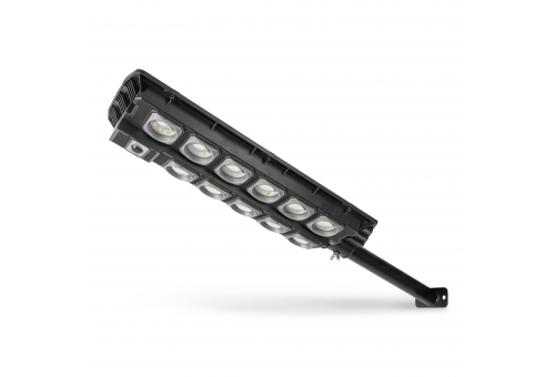 Entac LED Solar Street Lamp with Remote Controller, Motion Sensor and automated Dimming Function, 1500lm